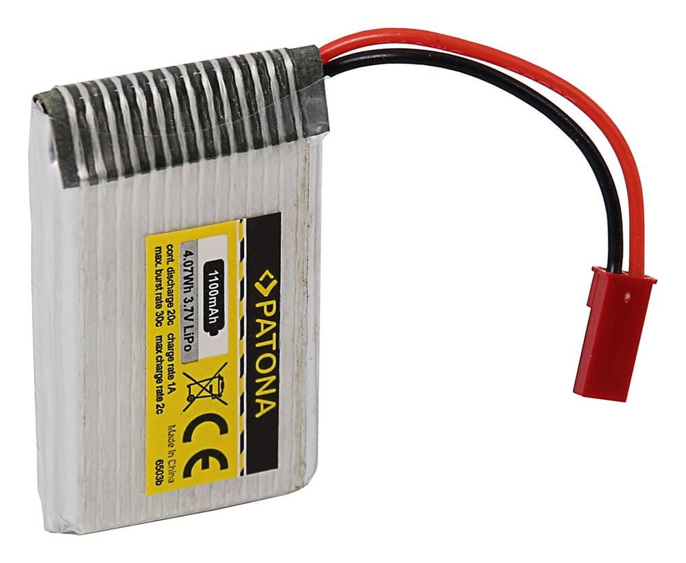 PATONA Batterie RC 3,7V 1100mAh JST Li-Polymer pour Walkera Dragonfly HM 5G4