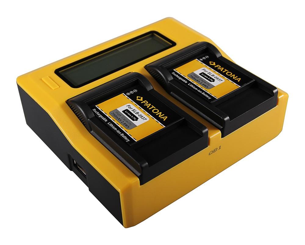 PATONA Dual LCD USB Charger for Samsung SLB-0937 Digimax CL5 L730 L830 NV33 NV4 PL10 PATONA Dual LCD USB Charger for Samsung SLB-0937 Digimax CL5 L730 L830 NV33 NV4 PL10