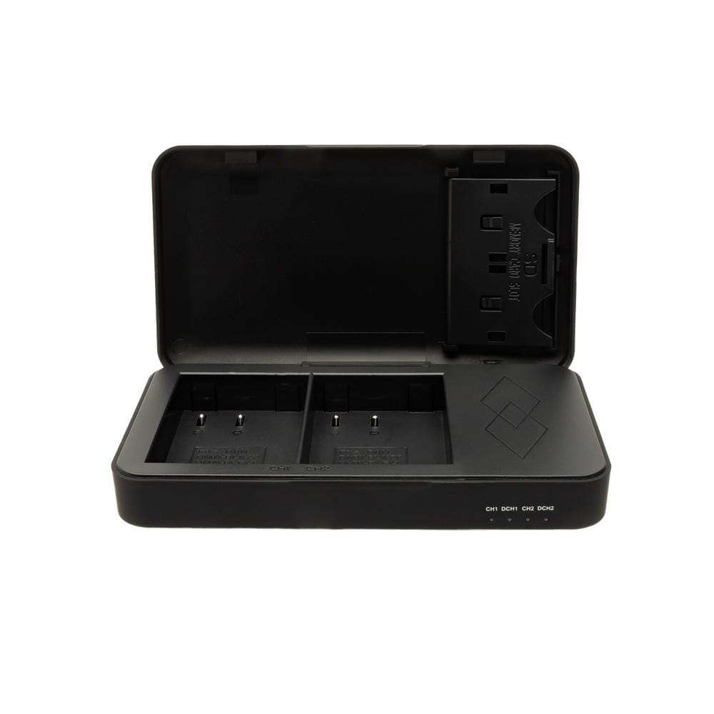 PATONA Carregador Dual para Panasonic DMW‑BLK22 DC‑S5 G9 GH5 GH5S GH6 com função Powerbank e compartimento