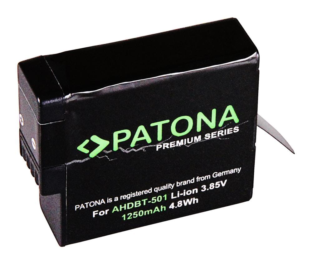 PATONA Premium Battery for GoPro Hero 5 Black, Hero 6, Hero 7 (AABAT-001, AHDBT-501)