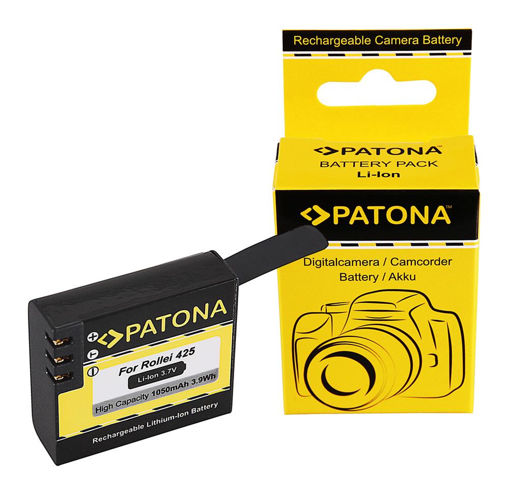 PATONA Battery for Rollei Actioncam 425 426 430 PATONA Battery for Rollei Actioncam 425 426 430