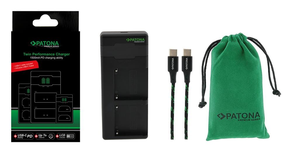 PATONA Premium Twin Performance PD Carregador para Nikon EN-EL15 D600 D750 D800 D810 D810A D7000 D7100 D7200 D7500 PATONA Premium Twin Performance PD Carregador para Nikon EN-EL15 D600 D750 D800 D810 D810A D7000 D7100 D7200 D7500