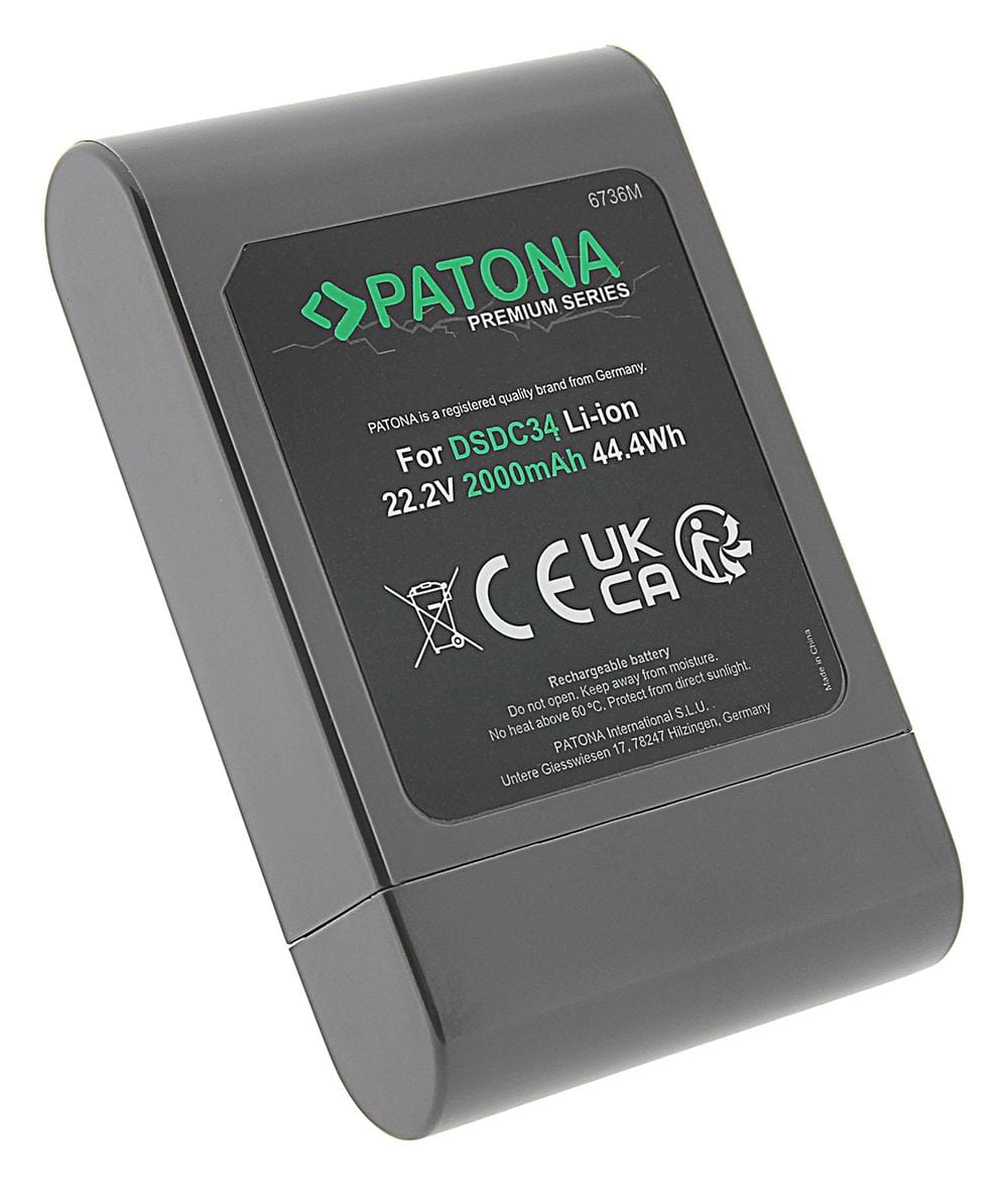 PATONA Premium Battery 2000mAh for Dyson DC44 DC31 DC34 DC35 17083-0211 17083-03 17083-04 17083-1012 PATONA Premium Battery 2000mAh for Dyson DC44 DC31 DC34 DC35 17083-0211 17083-03 17083-04 17083-1012