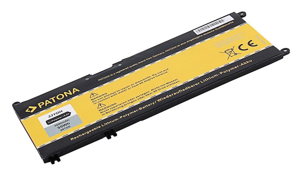 PATONA Bateria para DELL Inspiron 13 15 17 G3 15 G3 17 G5 15 G7 15 Latitude 14 15 Vostro 15 33YDH PVHT1 0