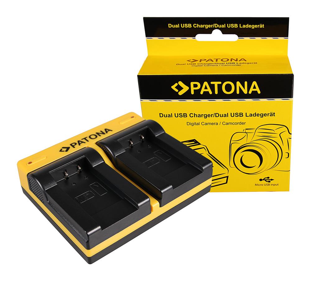 Carregador Dual PATONA para Sanyo DB-L90 DMX DMXSH1 DMX-SH1 DMXSH11 DMX-SH11 VPC incl. Micro-USB Carregador Dual PATONA para Sanyo DB-L90 DMX DMXSH1 DMX-SH1 DMXSH11 DMX-SH11 VPC incl. Micro-USB