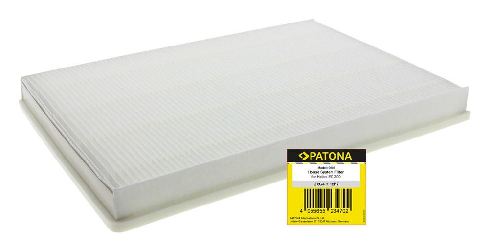 Filtre PATONA G4 et G7 pour l'unité de ventilation Helios EC200/300