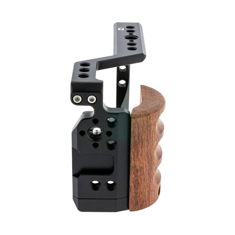 PATONA Premium Camera Cage per Sony ZVE-10 – Alluminio, impugnatura in legno, Arca‑Swiss PATONA Premium Camera Cage per Sony ZVE-10 – Alluminio, impugnatura in legno, Arca‑Swiss