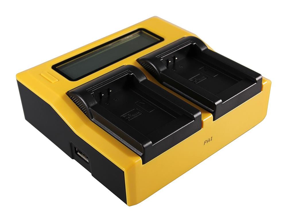 PATONA Dual LCD USB Caricatore per Oregon ICP103446 Scientific ATC9K