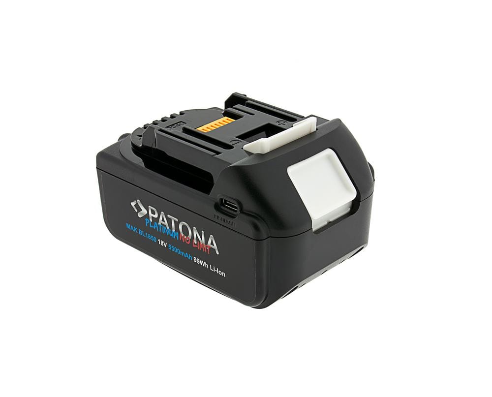 PATONA Platinum 18V Batteria Makita BL1850 per Serie LXT con USB-C PD65W In e Output PATONA Platinum 18V Batteria Makita BL1850 per Serie LXT con USB-C PD65W In e Output