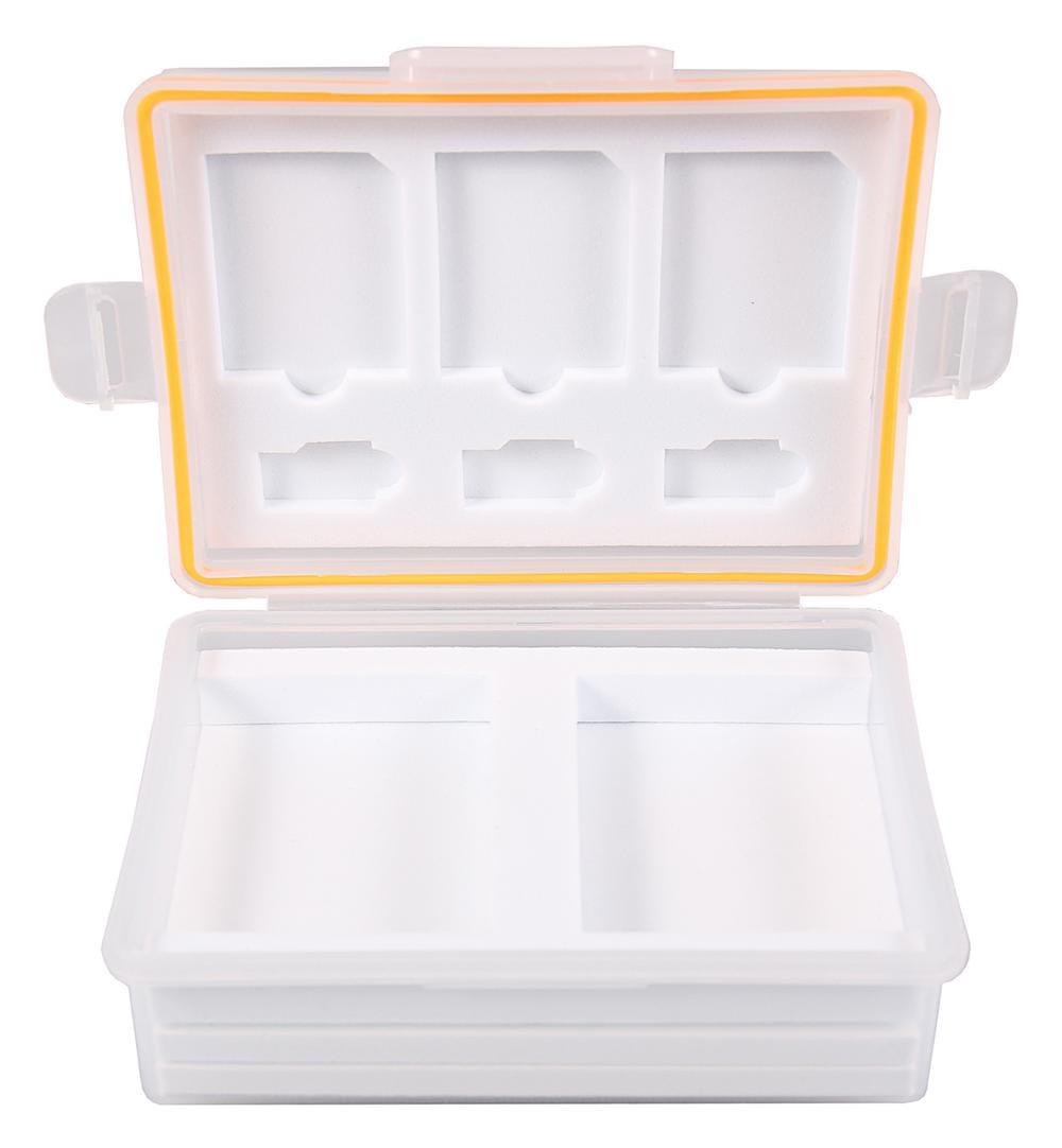 PATONA Scatola di archivio per batterie e schede di memoria per Canon LP‑E8 Nikon EN‑EL14 Fuji NP‑95 Pentax