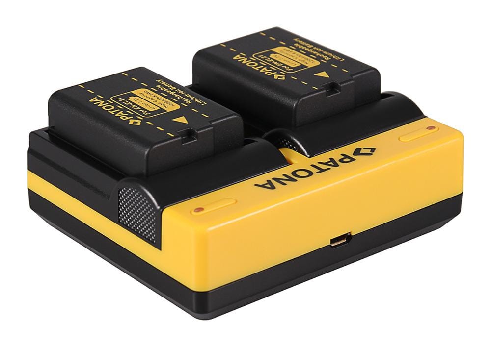 Caricabatterie doppio PATONA per Nikon EN-EL21 V2 compreso cavo Micro-USB