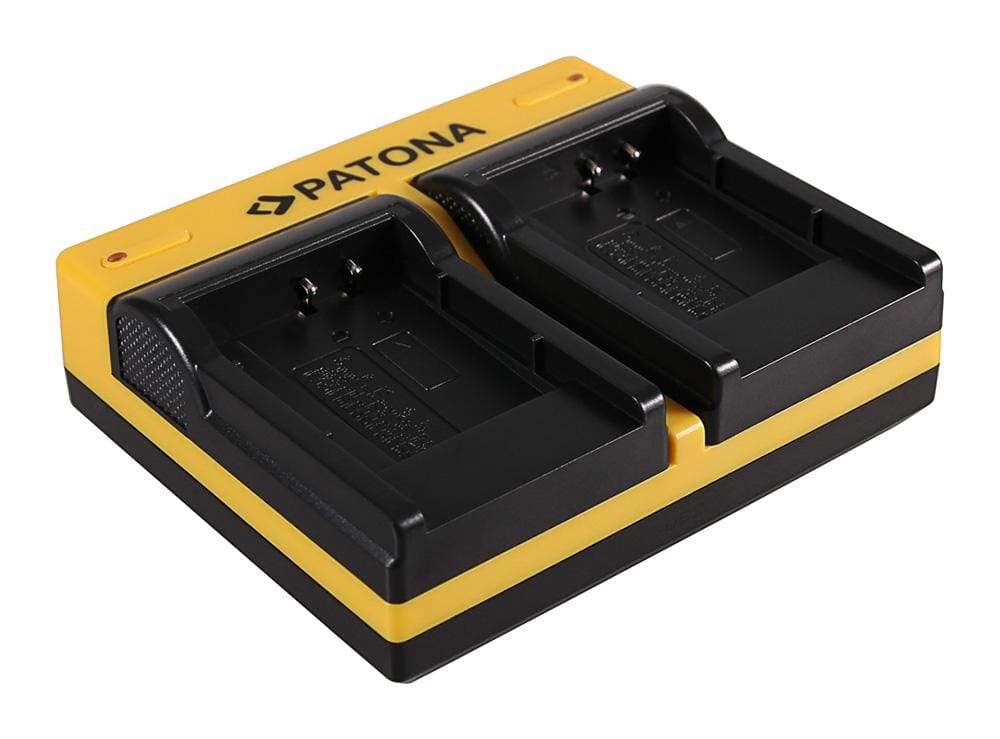 Caricatore Dual PATONA per Casio TR350 TR-350 e Nikon EN-EL11 con Micro-USB Caricatore Dual PATONA per Casio TR350 TR-350 e Nikon EN-EL11 con Micro-USB