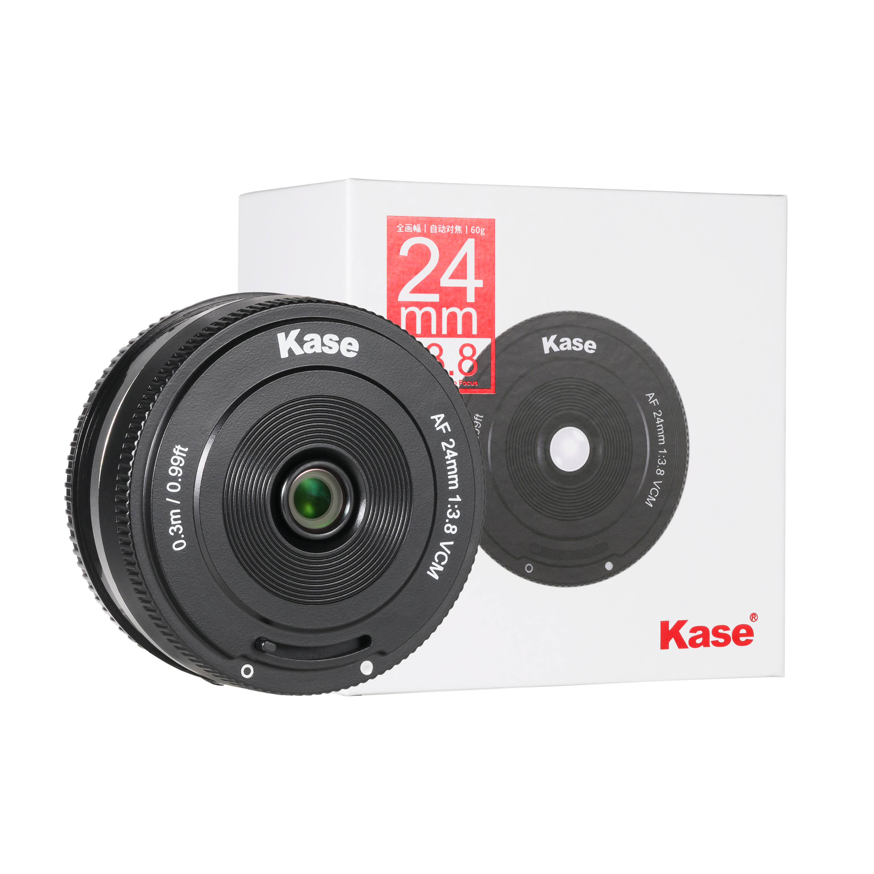 Kase FE 24mm f/3.8 fuldformat autofokus pandekageobjektiv