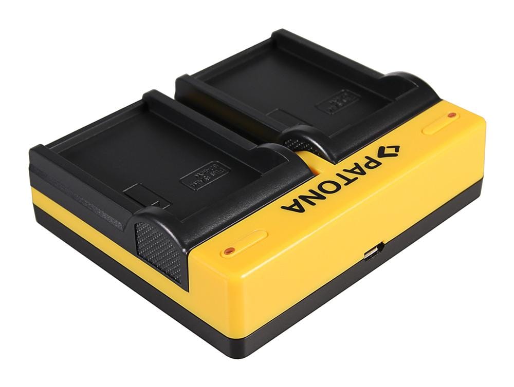 Chargeur double PATONA pour Samsung BP-80W SCD385SC SC-D385SC VPD381 VP-D381 VPDX100 avec câble Micro-USB