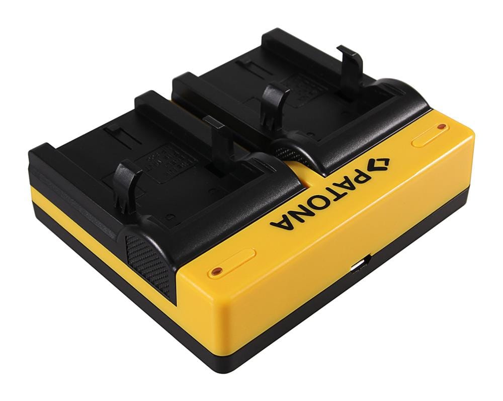 Caricatore Dual PATONA per Nikon EN-EL1 COOLPIX 775 880 885 995 4300 4500 4800 5000 5400 con Micro-USB