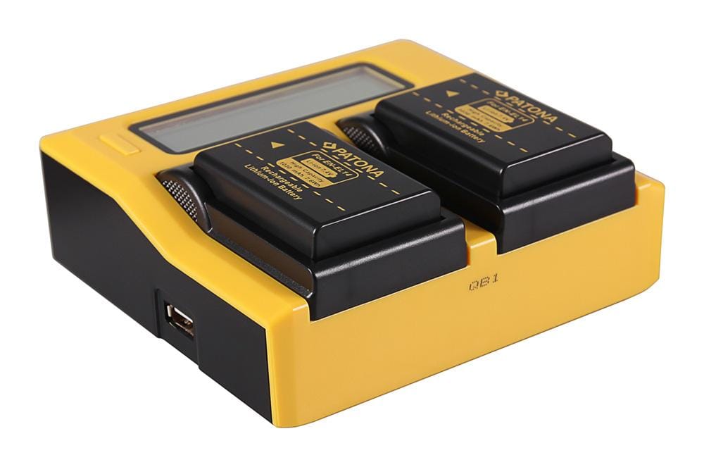 PATONA Cargador Dual LCD USB para Nikon ENEL14 EN-EL14