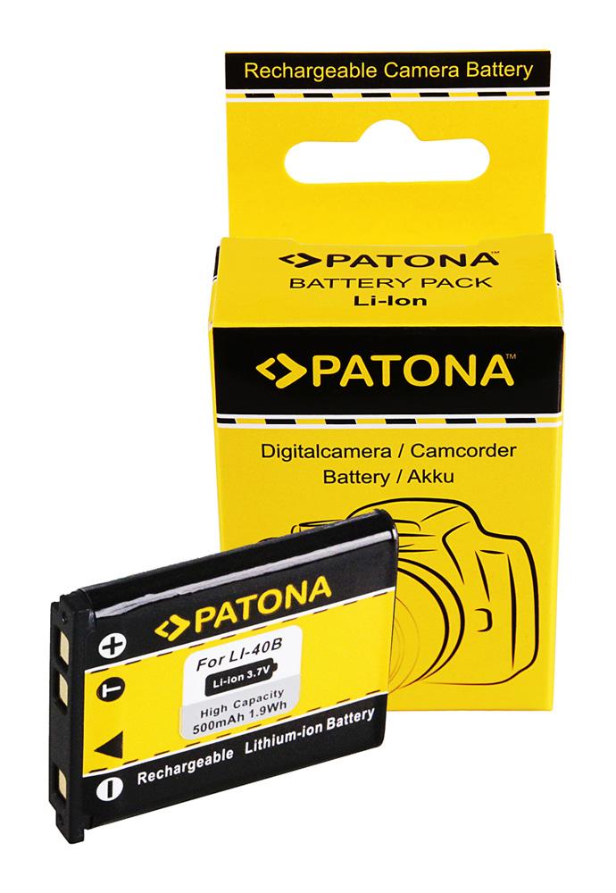 PATONA Akumulator dla Olympus Li40B Li42B Li-40B Li-42B IR-300 FE-5500