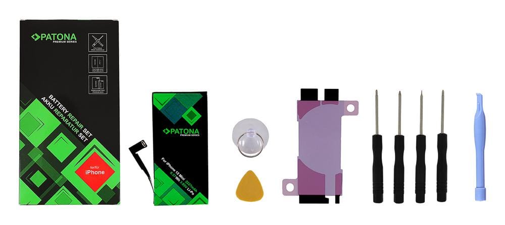 PATONA Premium Battery for Apple iPhone 12 Mini A2176 A2398 A2399 A2400 A2471 incl. Tool Kit