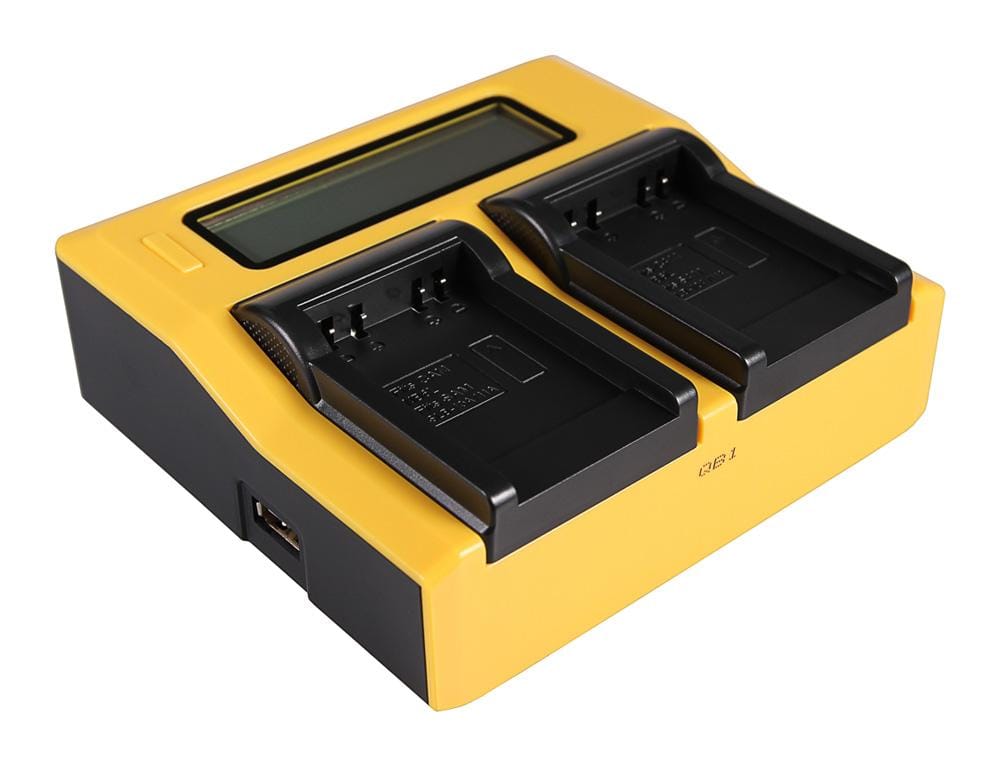 Caricatore Dual LCD USB PATONA per Canon SLB-10A, Ixus 85 IS, IXY DIGITAL 25 IS