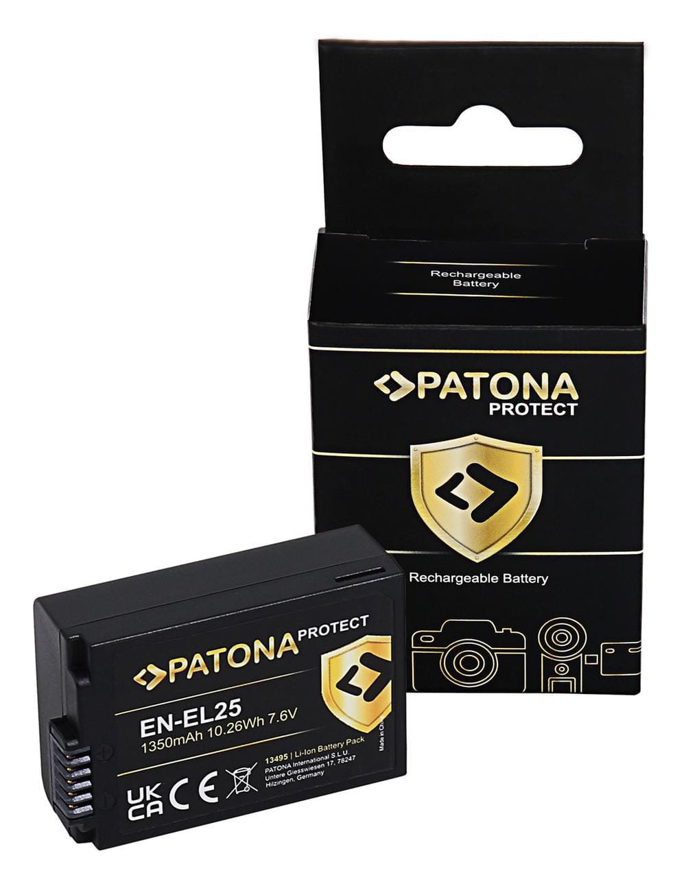 PATONA PROTECT bateria para Nikon Z30 Z50 Z50 II Z fc EN-EL25 PATONA PROTECT bateria para Nikon Z30 Z50 Z50 II Z fc EN-EL25