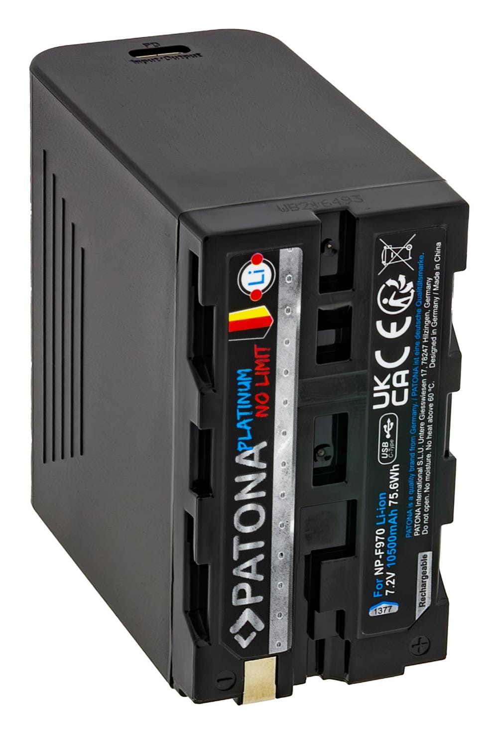 PATONA Platinum batería con PD36W USB-C entrada/salida para Sony NP-F970 F960 F950 USB-A 5V/2A PATONA Platinum batería con PD36W USB-C entrada/salida para Sony NP-F970 F960 F950 USB-A 5V/2A