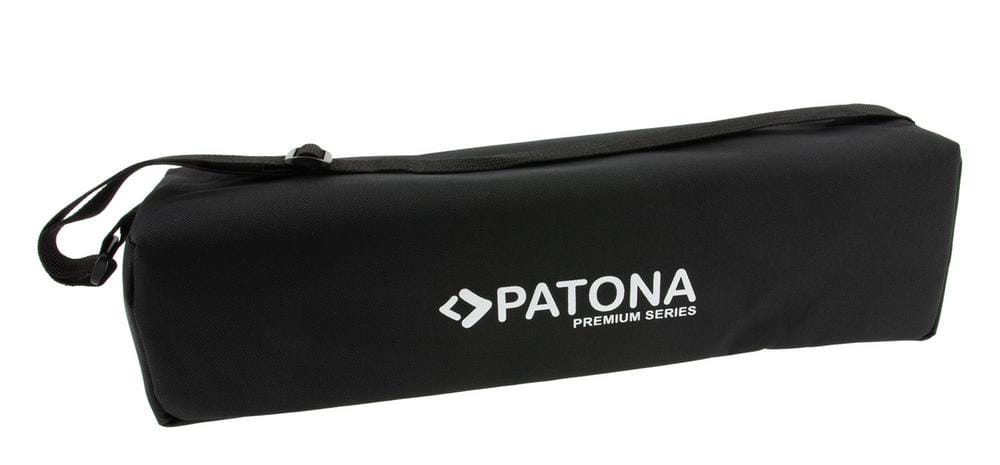 PATONA Tripé Premium GEZI PRO 165 de 4 níveis, extensível de 56,5 cm a 165 cm, com bolsa