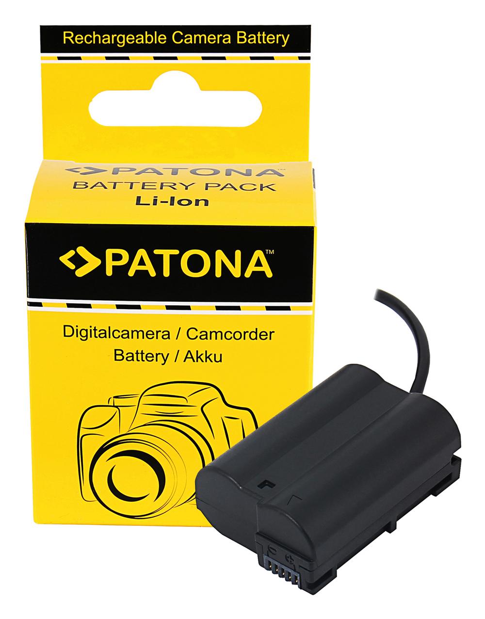PATONA D‑TAP Input Battery Adapter for Nikon Z5 Z6 Z7 D500 D800 D850 D7000 D7100 D7200 VFB12802 EN‑EL15