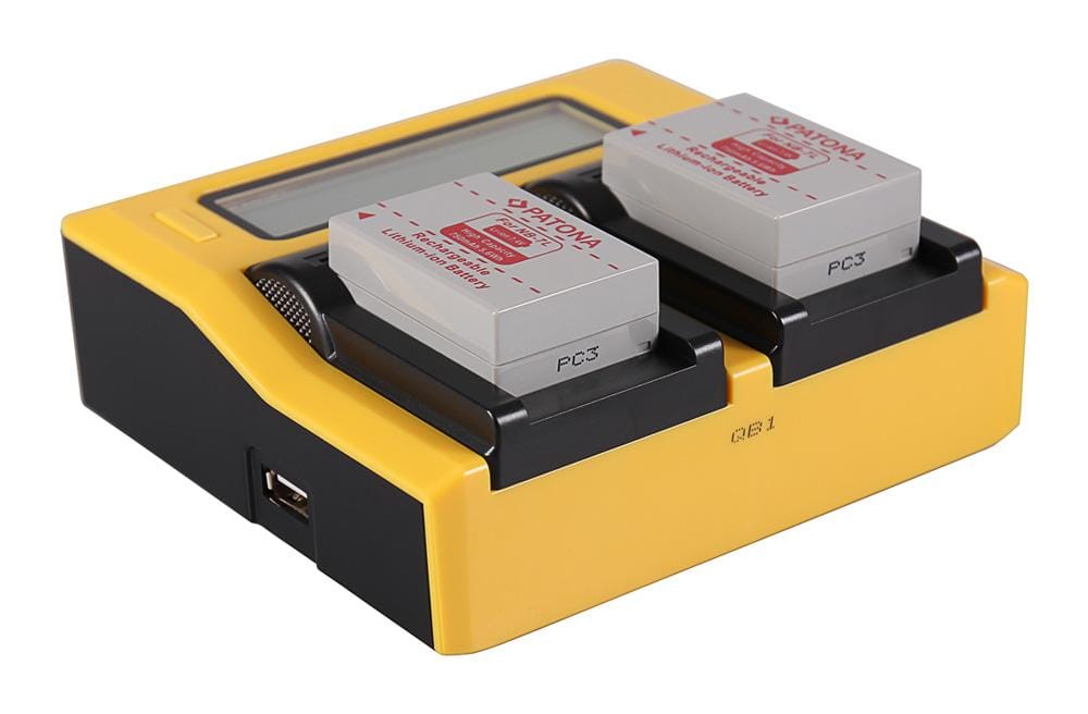 PATONA Dual LCD USB Charger for Canon NB7L NB-7L