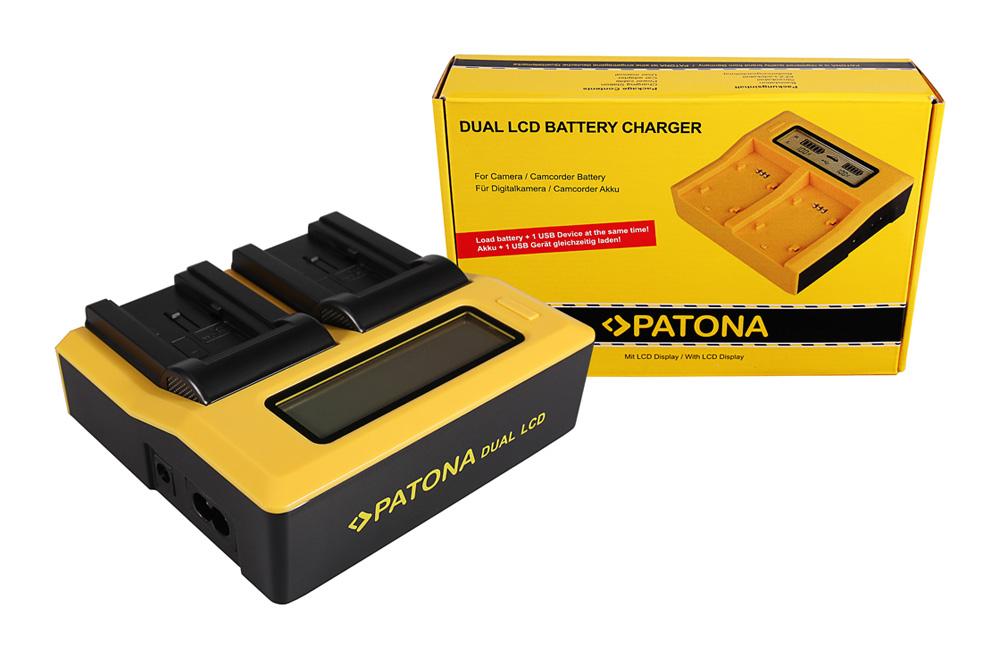 Ładowarka Dual LCD USB PATONA dla Canon BP-718 727 Legria HF R36 HF306 HF38 HF406 HF48 HFM506 Ładowarka Dual LCD USB PATONA dla Canon BP-718 727 Legria HF R36 HF306 HF38 HF406 HF48 HFM506