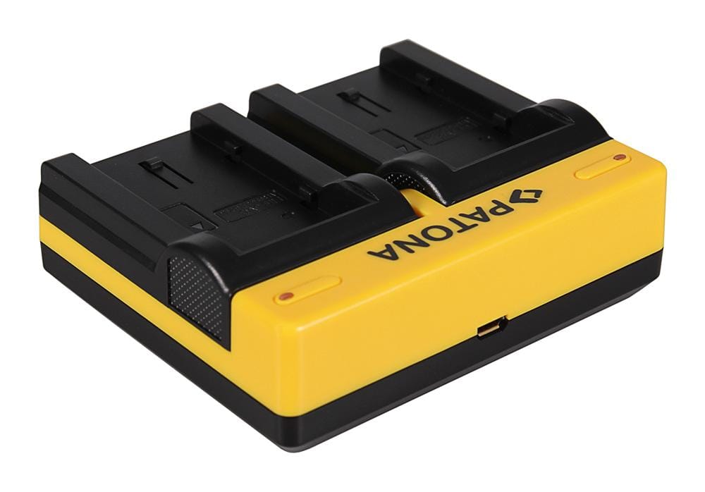 Caricatore Duale PATONA per JVC BN-VF808U GR-D DRD818 DR-D818 GRD720 GR-D720 GRD720E con cavo Micro-USB