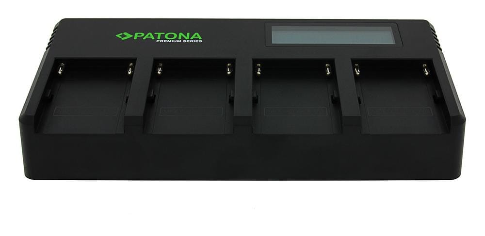 PATONA Premium carregador rápido de 4 canais para baterias Sony série F (F960, F970)