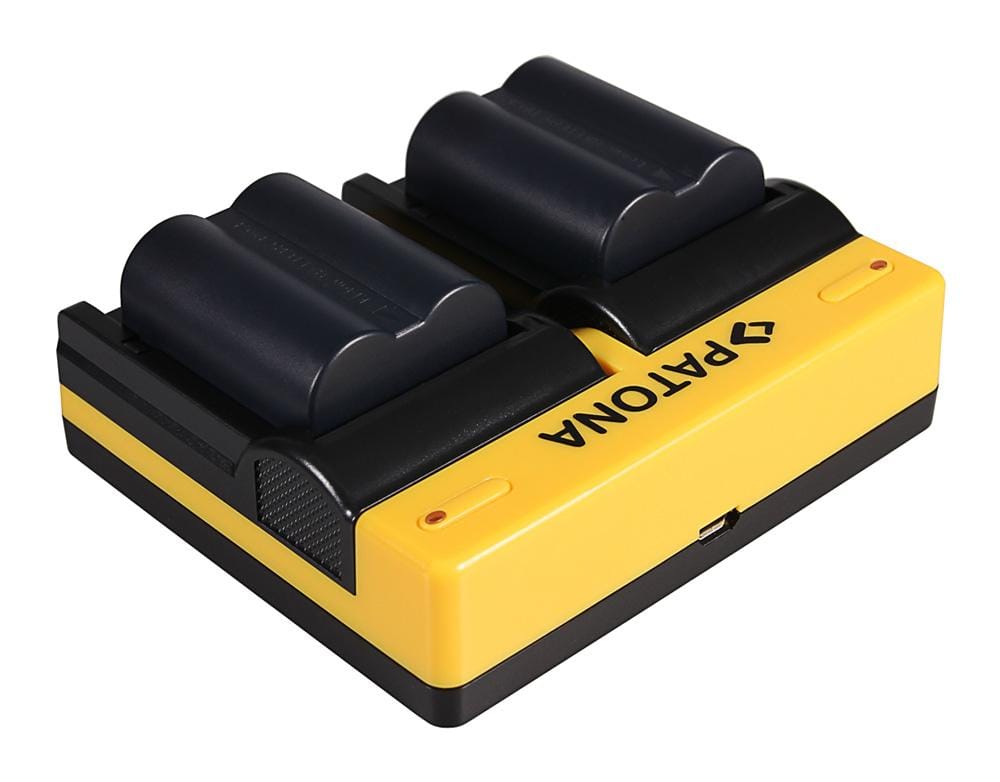 Cargador Dual PATONA para Panasonic CGA‑S002E Lumix FZ5 DMCFZ 8 DMC‑FZ 8 DMCFZ1 FZ1B, incluye Micro‑USB