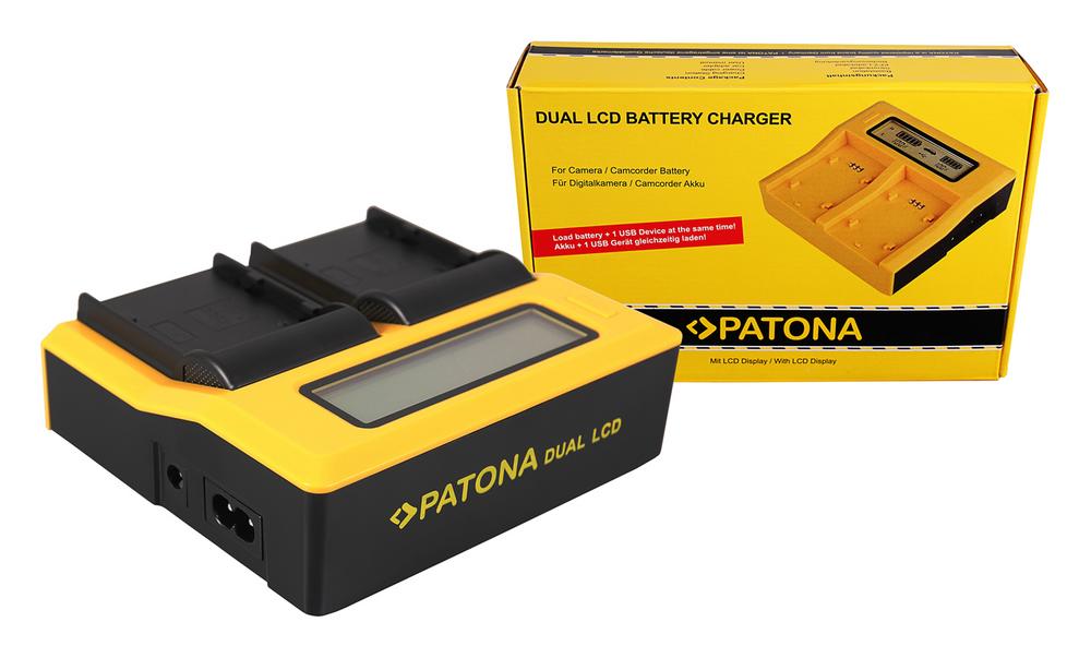 Ładowarka Dualny LCD USB PATONA dla Canon BP-A30 EOS C200 C200B C200 PL C300 Mark II XF705 CA-CP200L