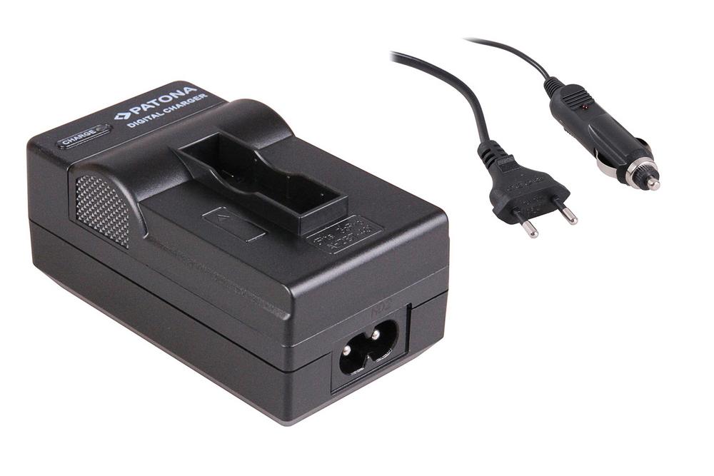 PATONA 2-in-1 Charger for GoPro Hero4 AHDBT-401 Black Silver Music Surf