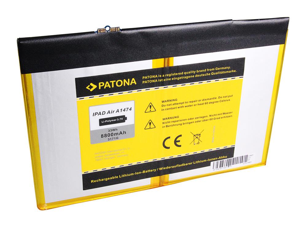 PATONA Bateria para Apple iPad 5 iPad Air (A1474 A1475 MD785LL/A)