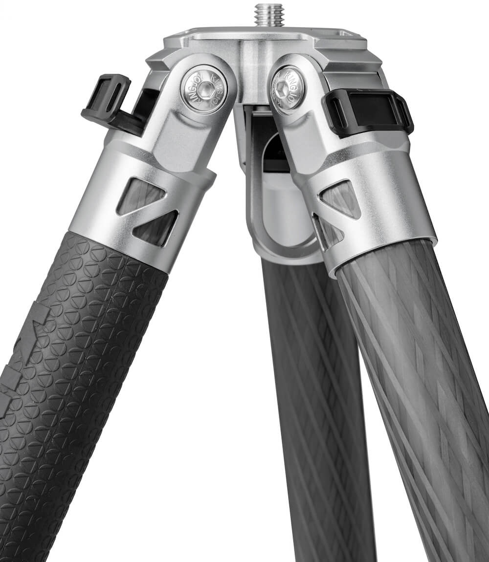 Mountain Series Trépied en carbone C83S sans tête de trépied avec colonne centrale Mountain Series Trépied en carbone C83S sans tête de trépied avec colonne centrale