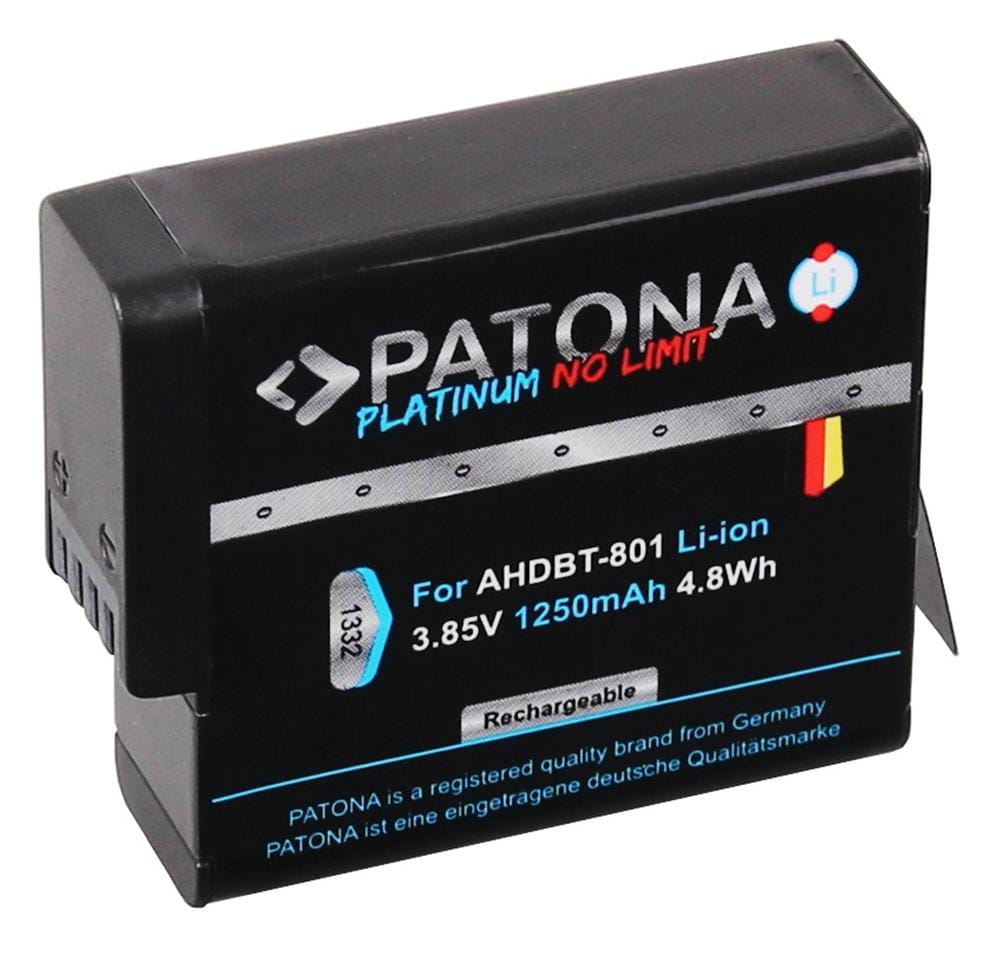 PATONA Platinum Battery for GoPro Hero 8 AHDBT-801, Hero 7 AHDBT-701, Hero 6, Hero 5 AHDBT-501