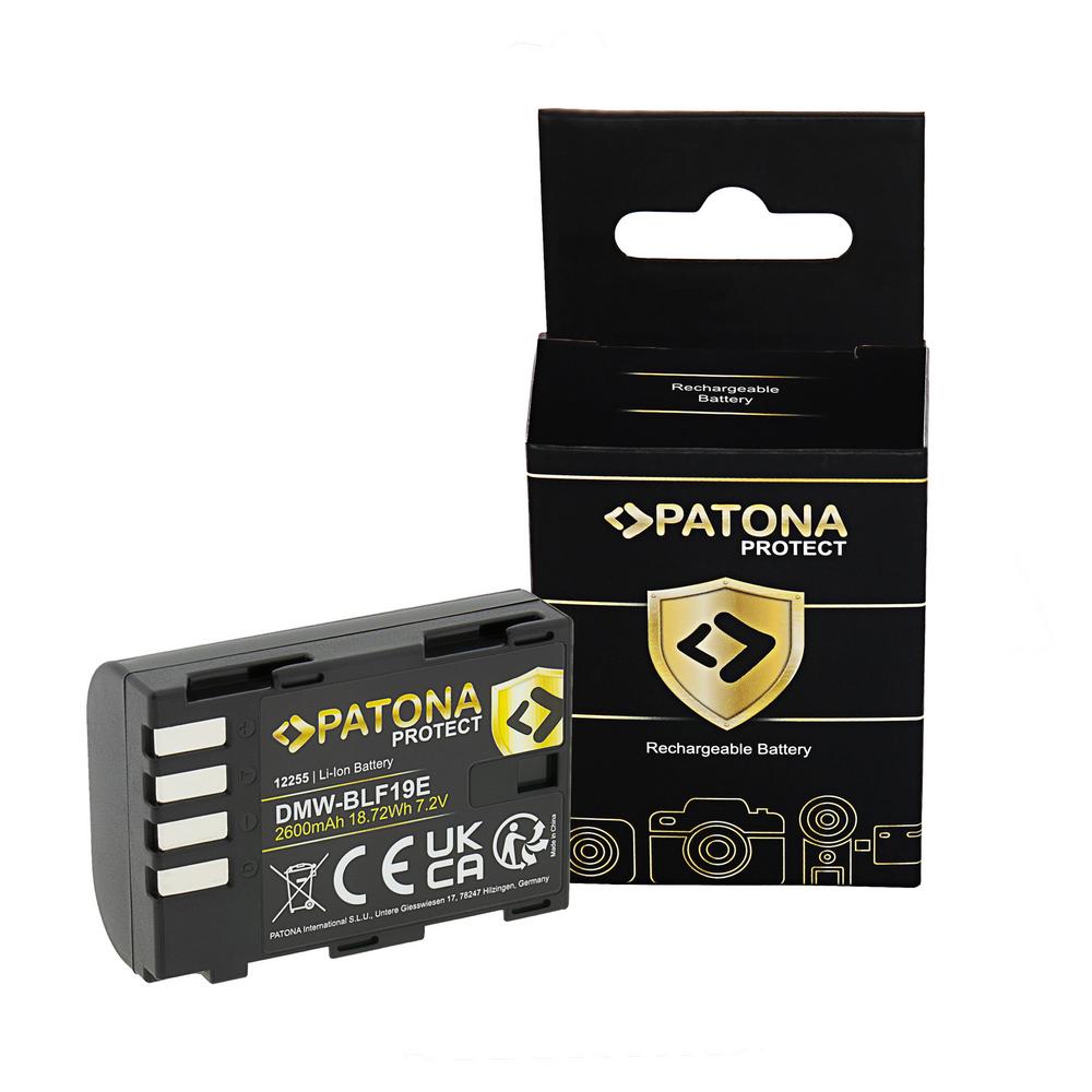 PATONA PROTECT Batteria per Panasonic Lumix DMC‑GH3 GH3A GH4 DMW‑BLF19