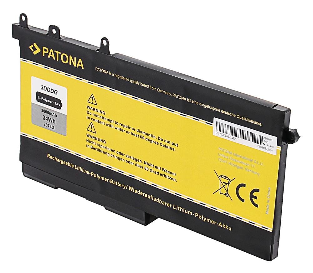 PATONA Batteria 11,4 V per Dell GJKNX 3DDDG E5280 E5480 E5580 M3520 M3530 PATONA Batteria 11,4 V per Dell GJKNX 3DDDG E5280 E5480 E5580 M3520 M3530
