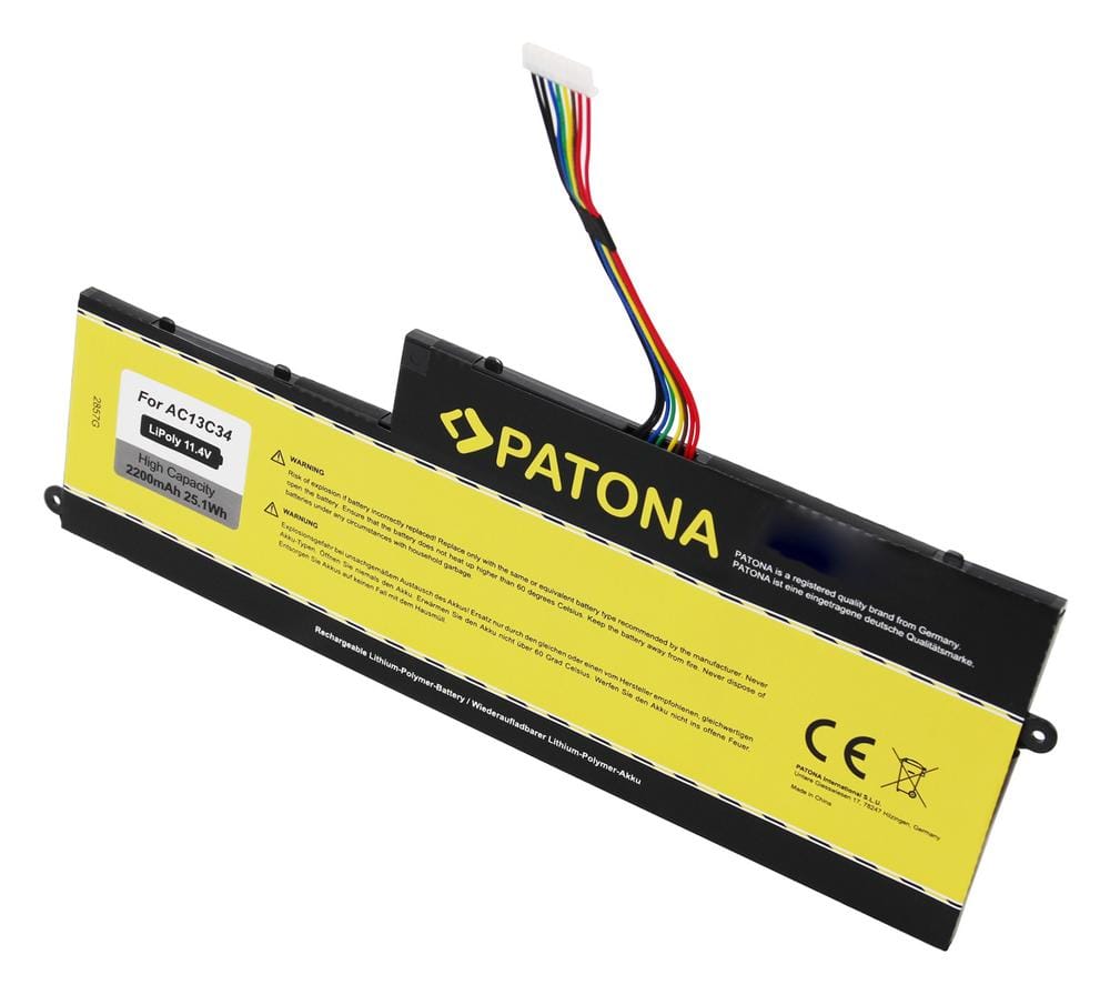 PATONA Battery for Acer AC13C34 V5-122P KT.00303.005 Aspire V5 PATONA Battery for Acer AC13C34 V5-122P KT.00303.005 Aspire V5
