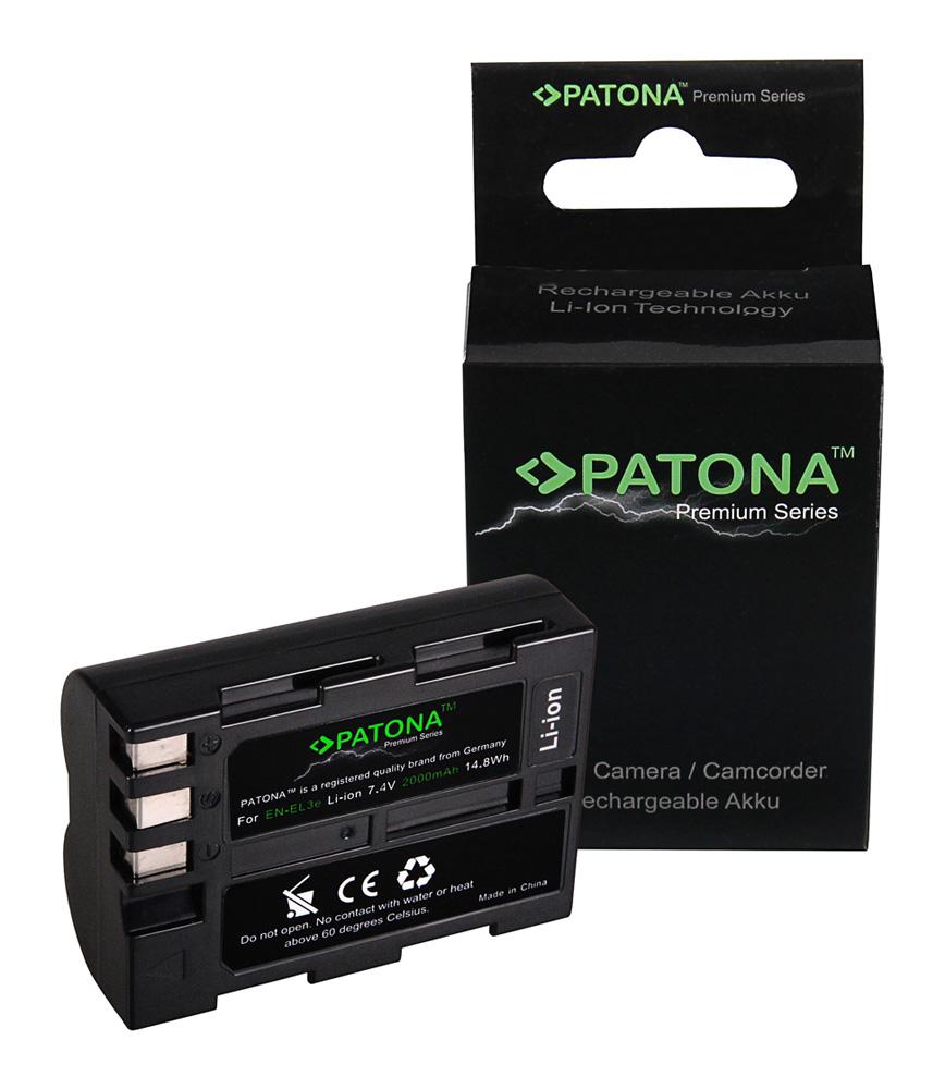 PATONA Premium Batteria per Nikon D700 D300 D200 D100 D80 D70 D50 EN-EL3e