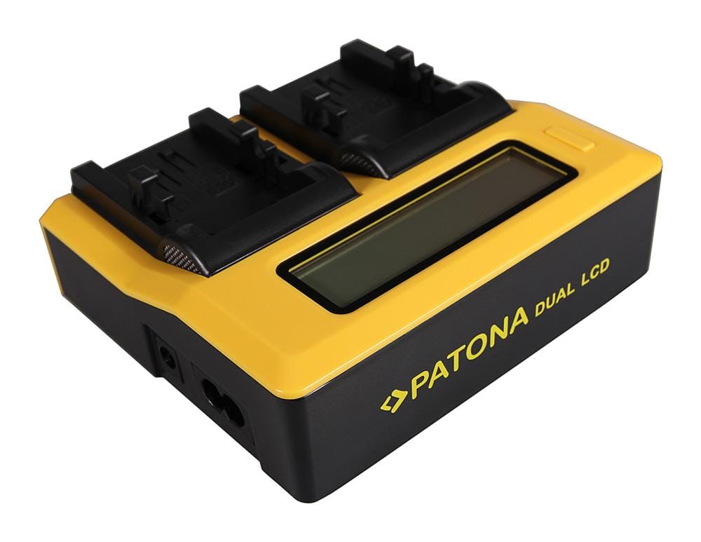 PATONA Carregador Dual LCD USB para Canon NB-1LH NP-600 Digital ELPH