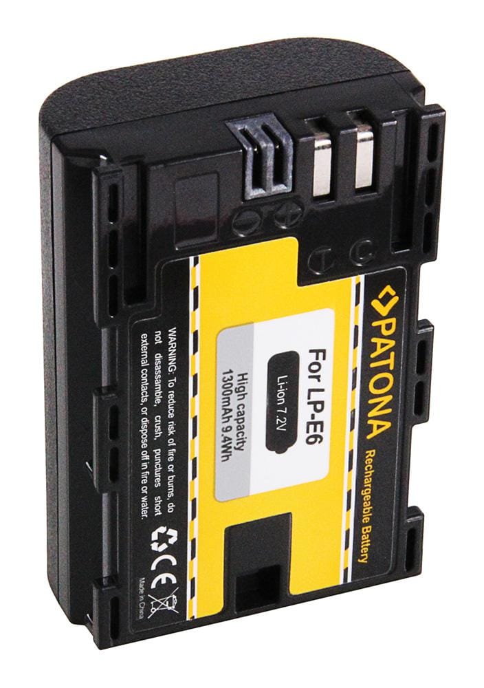 PATONA batteria per Canon LP-E6 LPE6 EOS R EOS 5D Mark II EOS 7D con InfoChip