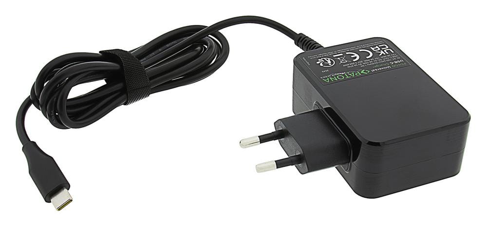 PATONA Premium PD65W Zasilacz 5V 3A 9V 3A 12V 3A 15V 3A 20V 3,25A USB‑C dla Asus, Lenovo, Dell itp.