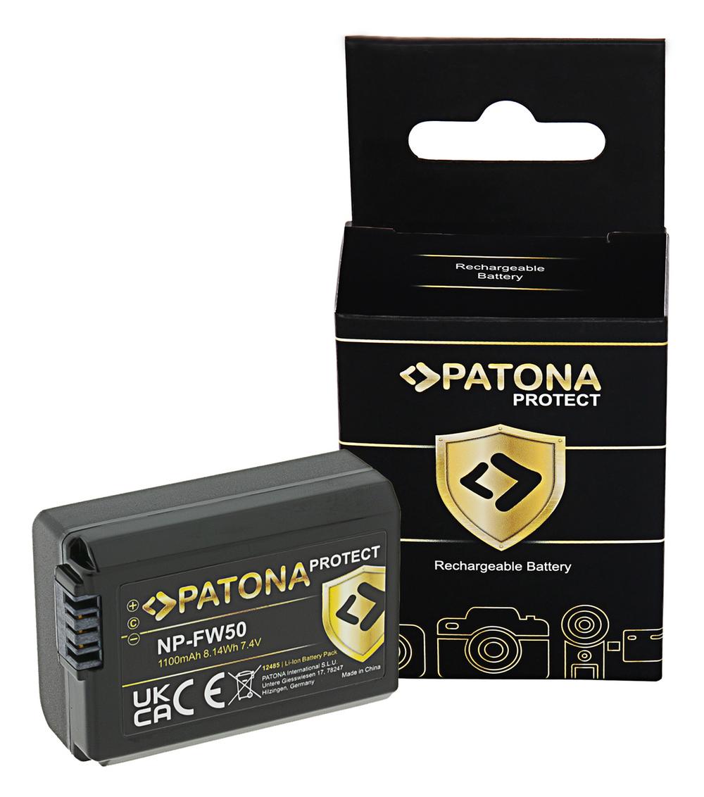 PATONA PROTECT Batteria per Sony NP-FW50 NEX.3 NEX.3C NEX.5 NEX.5A RX1R III DSC-RX1RM3
