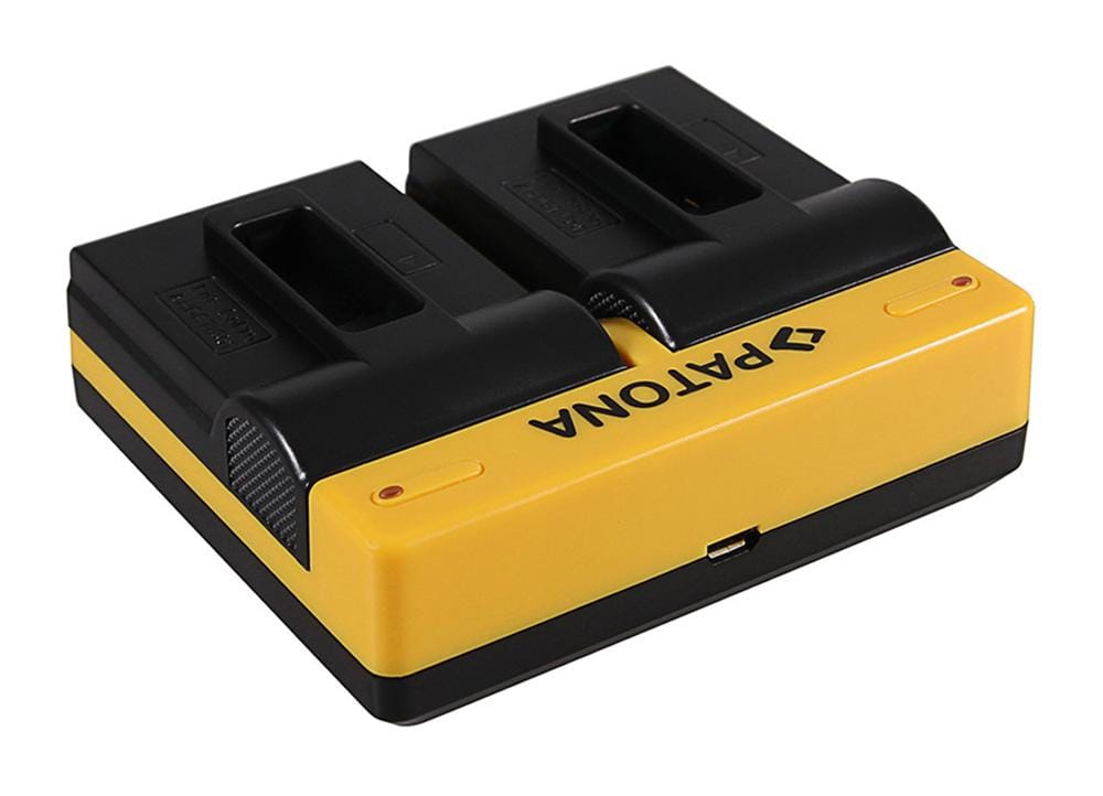 PATONA Dual Charger for GoPro Hero 8 AHDBT-801, Hero 7 AHDBT-701, Hero 6, Hero 5 AHDBT-501 with Micro-USB Cable