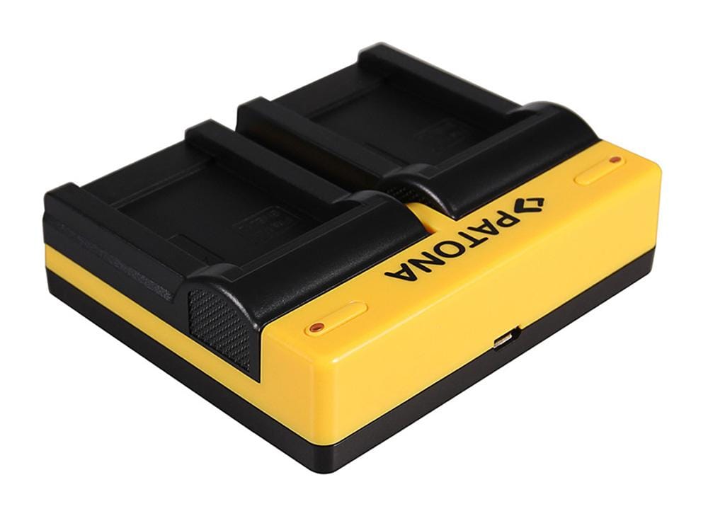 Caricabatterie Duale PATONA per Nikon EN-EL12 Coolpix AW100 AW110 P300 P310 P330 S1000pj incl. Cavo Micro-USB