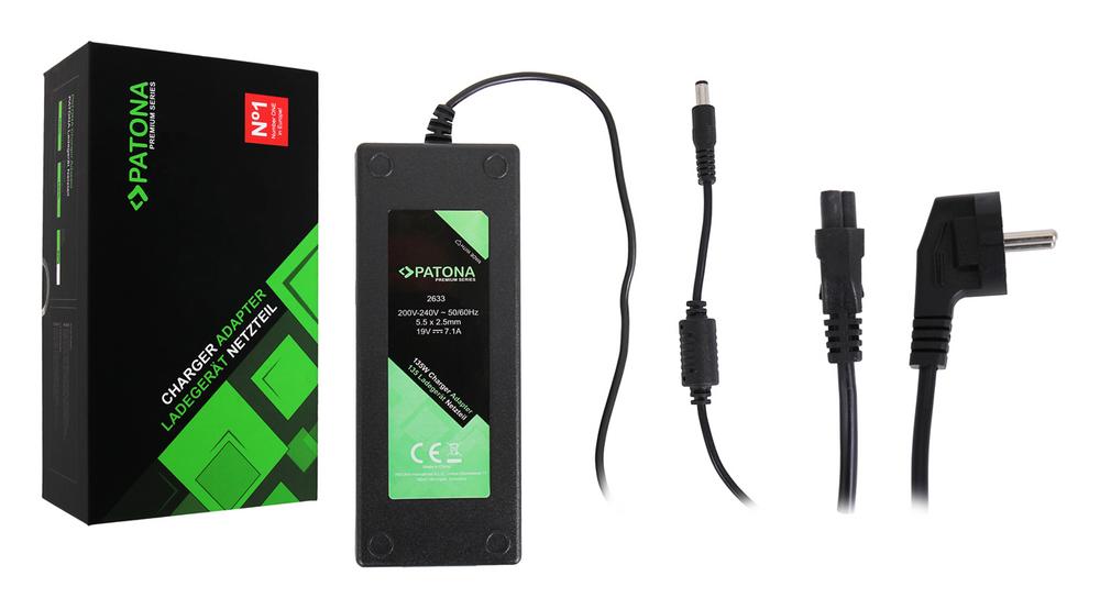 PATONA Premium Bloc d'alimentation 135W 19V 7,1A 5,5 x 2,5 mm PATONA Premium Bloc d'alimentation 135W 19V 7,1A 5,5 x 2,5 mm