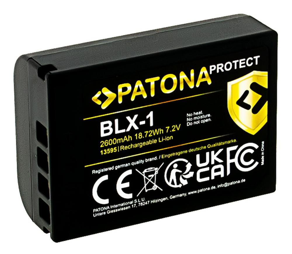 PATONA PROTECT bateria para Olympus BLX-1 OM-1