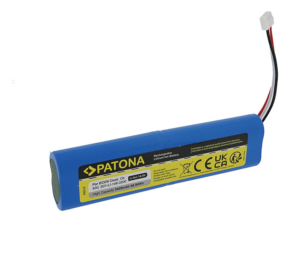 Batterie PATONA pour Ecovacs Deebot Ozmo 930 S01-LI-148-2600